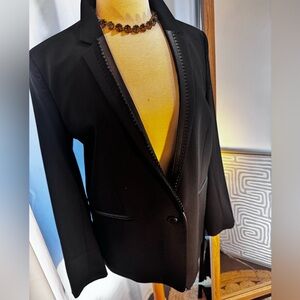 Kooples women navy blazer size 42 NWOT